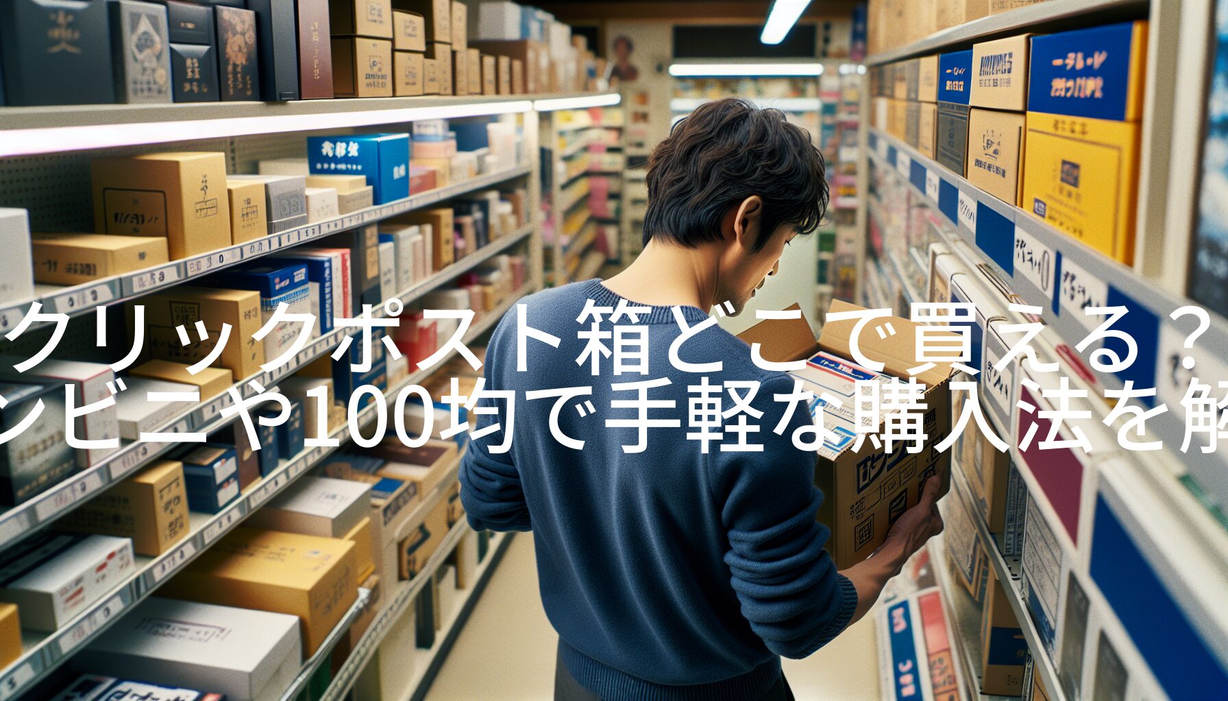 クリックポスト箱どこで買える？コンビニや100均で手軽な購入法を解説