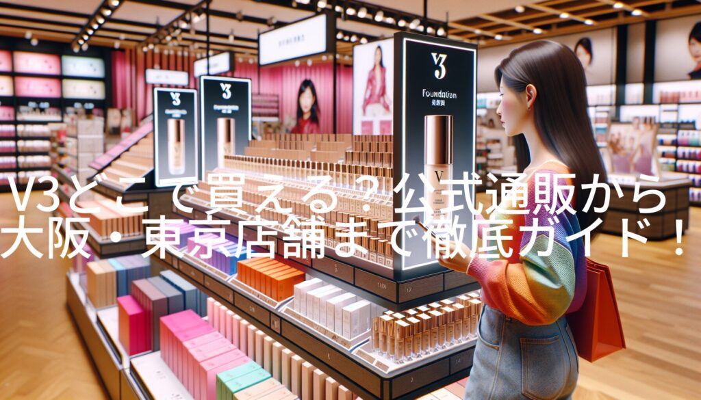 V3どこで買える？公式通販から大阪・東京店舗まで徹底ガイド！