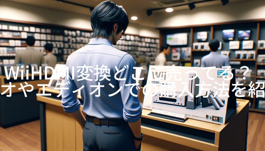 WiiHDMI変換どこに売ってる？ゲオやエディオンでの購入方法を紹介