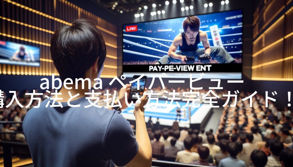 abema ペイパービュー 購入方法と支払い方法完全ガイド！キャンセル時の対処法も紹介