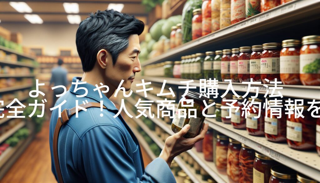 よっちゃんキムチ購入方法完全ガイド！人気商品と予約情報を徹底紹介