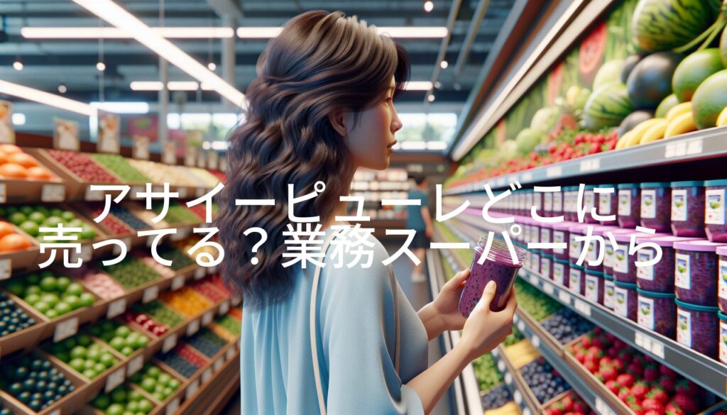 アサイーピューレどこに売ってる？業務スーパーからネット通販まで徹底ガイド