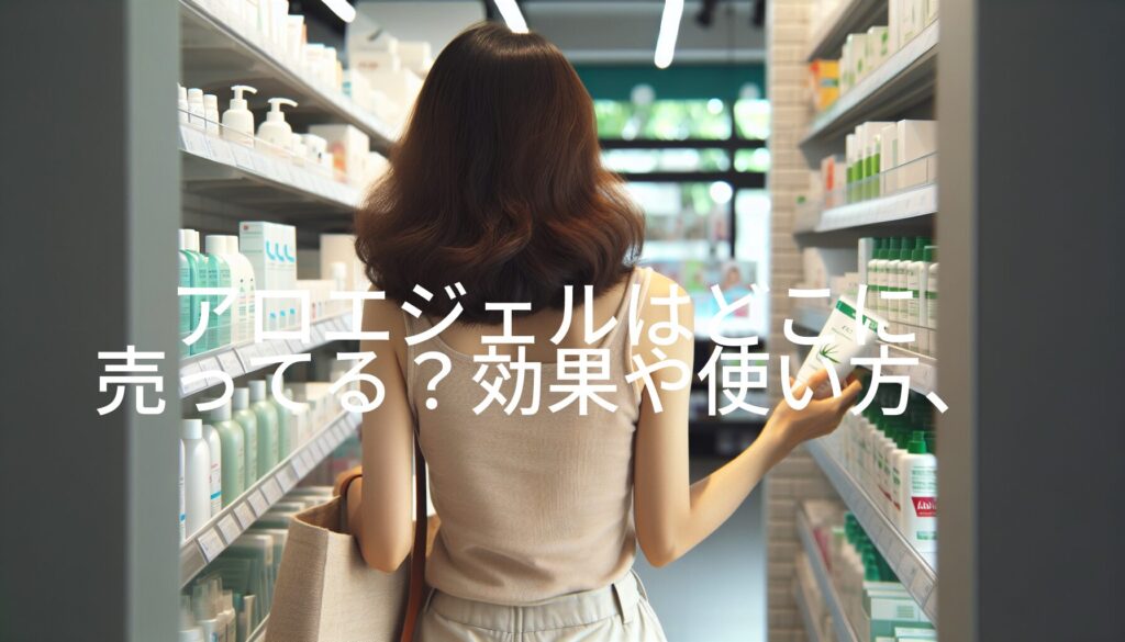 アロエジェルはどこに売ってる？効果や使い方、おすすめ商品を徹底解説！