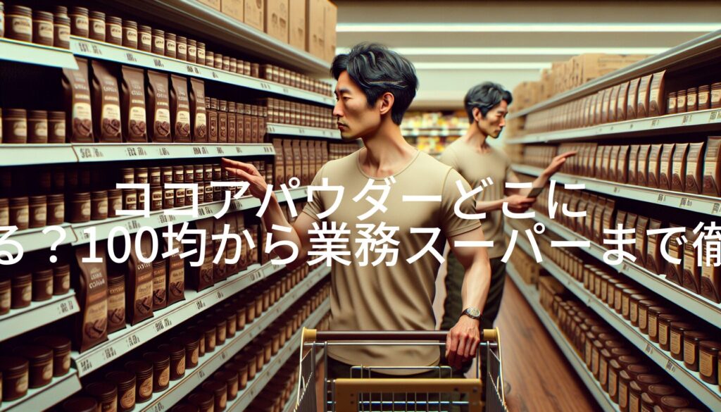 ココアパウダーどこに売ってる？100均から業務スーパーまで徹底調査