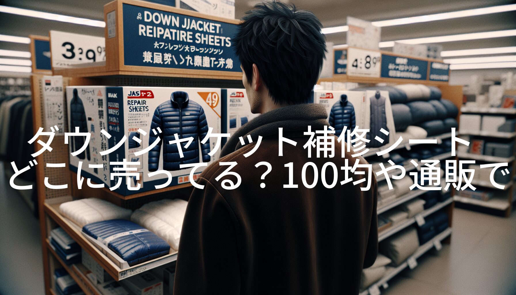 ダウンジャケット補修シートどこに売ってる？100均や通販で簡単購入！