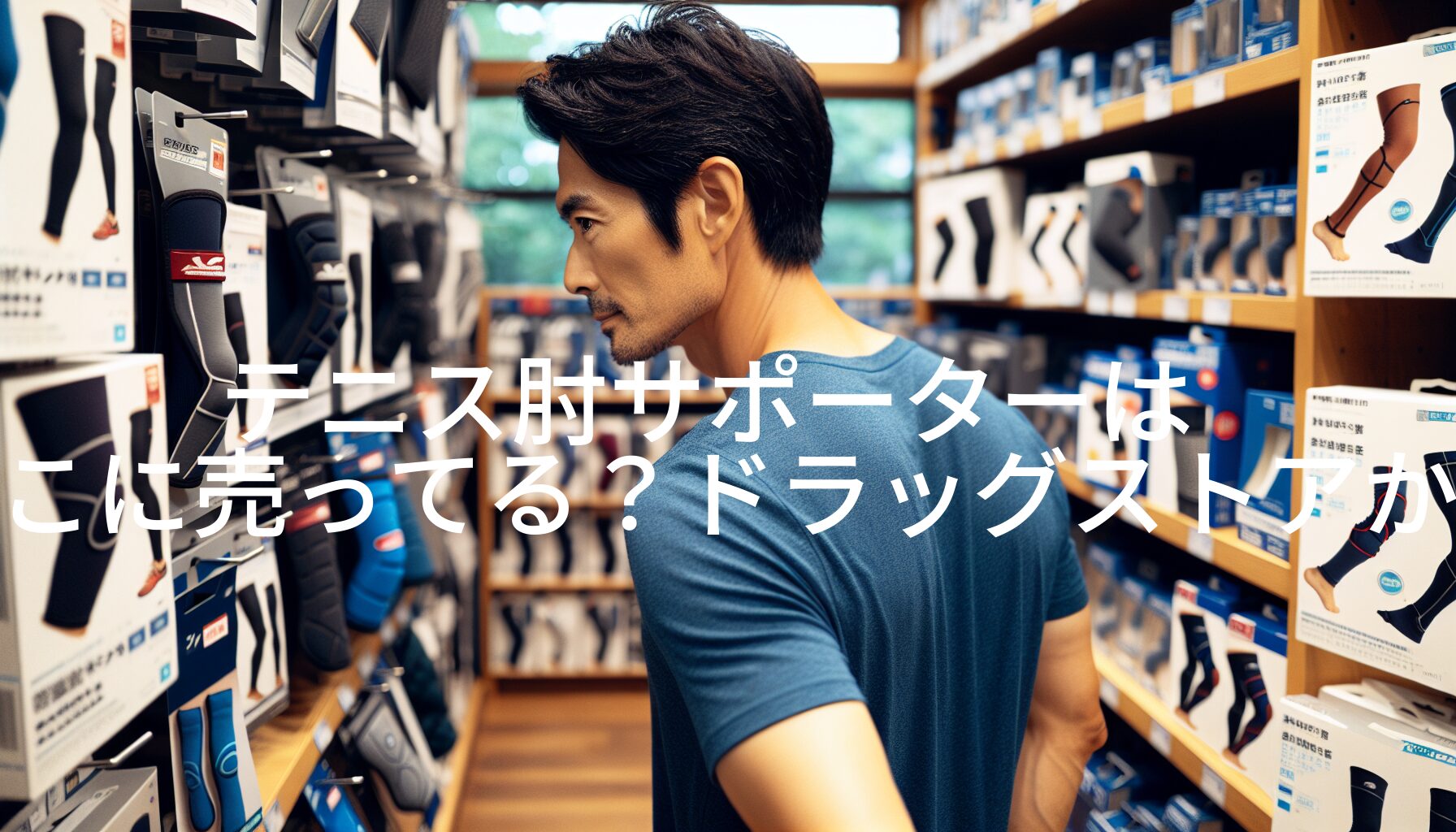 テニス肘サポーターどこに売ってる？ドラッグストアから100均までおすすめ紹介