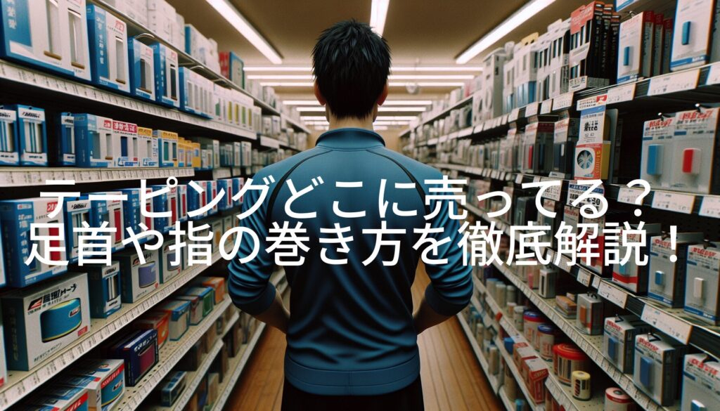 テーピングどこに売ってる？足首や指の巻き方を徹底解説！