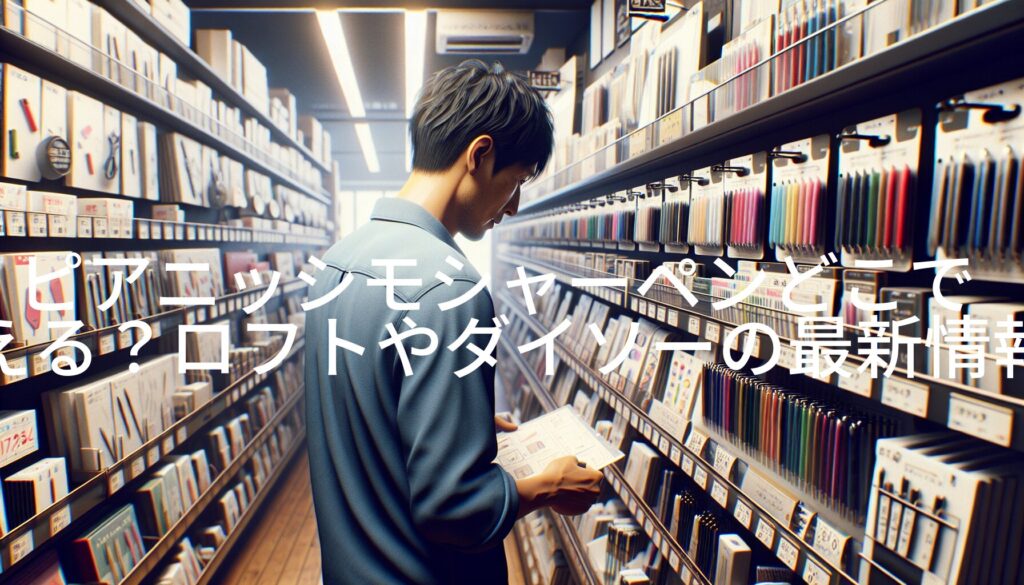 ピアニッシモシャーペンどこで買える？ロフトやダイソーの最新情報！