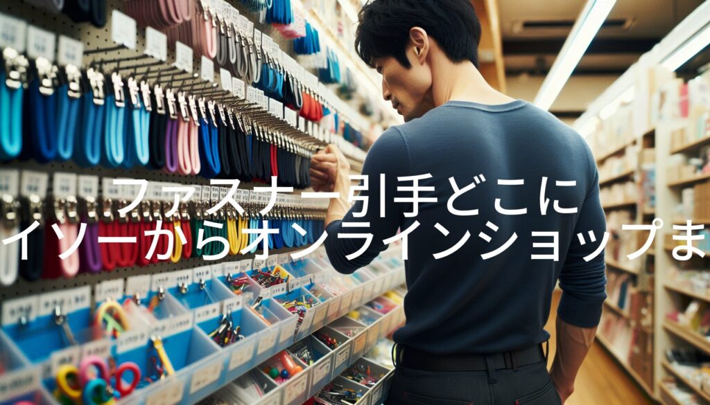 ファスナー引手どこに売ってる？ダイソーからオンラインショップまで徹底ガイド