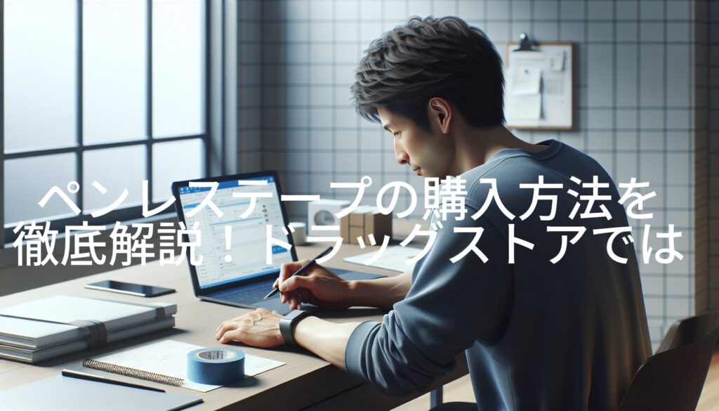 ペンレステープの購入方法を徹底解説！ドラッグストアでは買えない理由と対策
