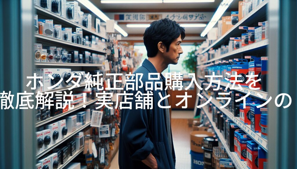 ホンダ純正部品購入方法を徹底解説！実店舗とオンラインの違いと注意点