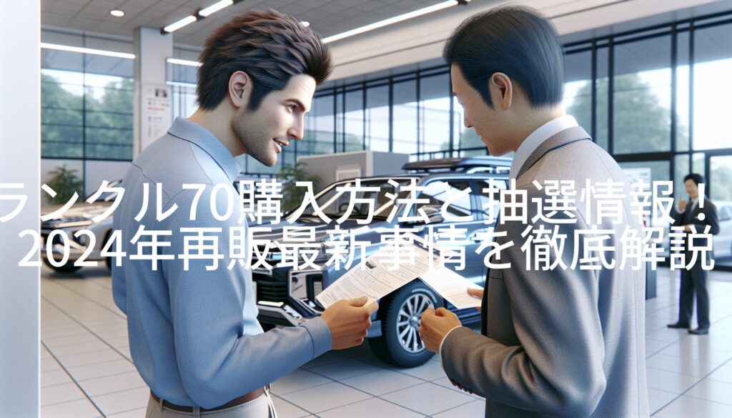 ランクル70購入方法と抽選情報！2024年再販最新事情を徹底解説