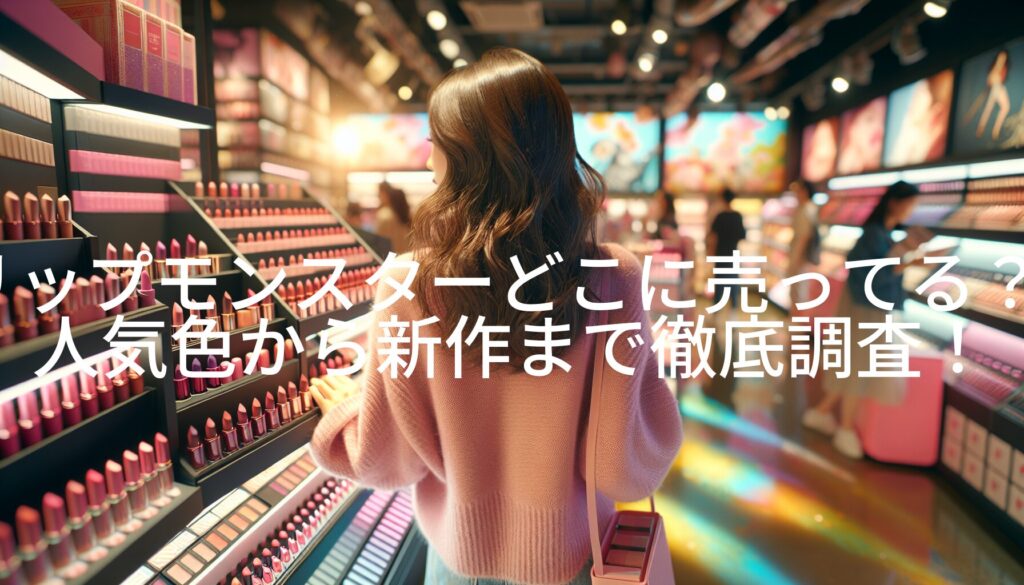 リップモンスターどこに売ってる？人気色から新作まで徹底調査！