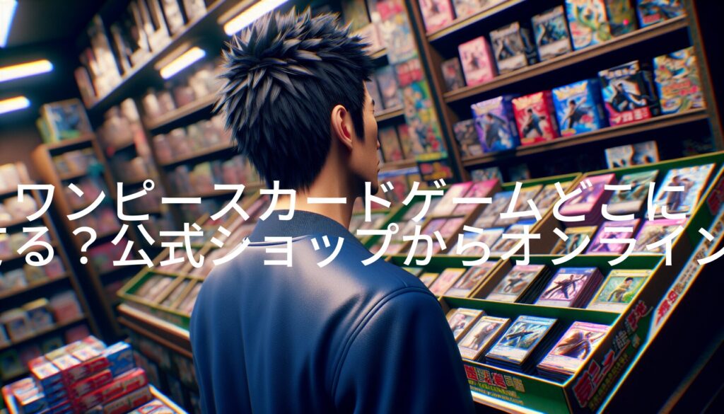 ワンピースカードゲームどこに売ってる？公式ショップからオンラインまで完全ガイド！