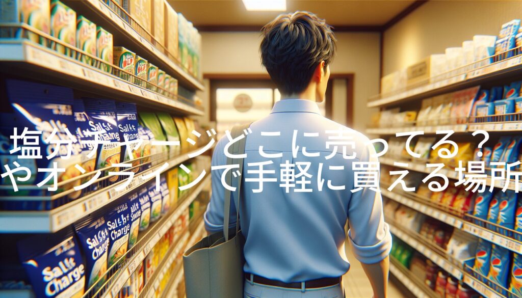 塩分チャージどこに売ってる？スーパーやオンラインで手軽に買える場所を紹介！