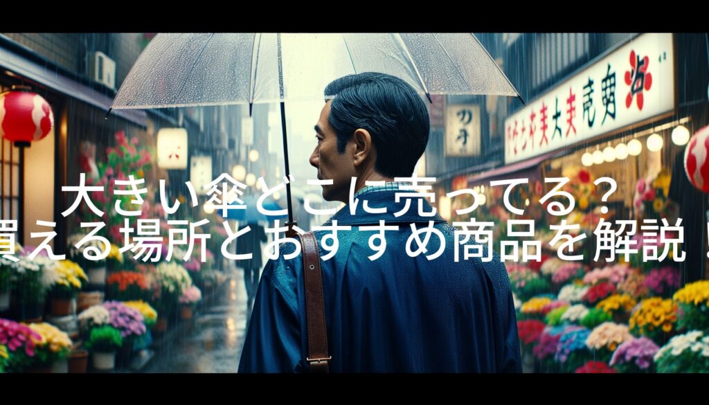 大きい傘どこに売ってる？買える場所とおすすめ商品を解説！