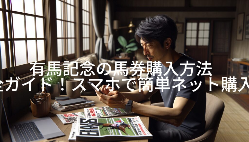 有馬記念の馬券購入方法完全ガイド！スマホで簡単ネット購入術