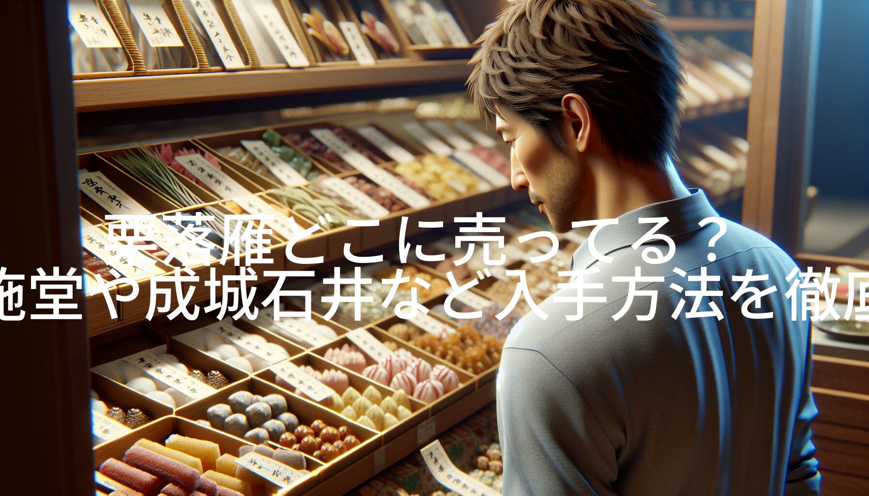 栗落雁どこに売ってる？小布施堂や成城石井など入手方法を徹底調査