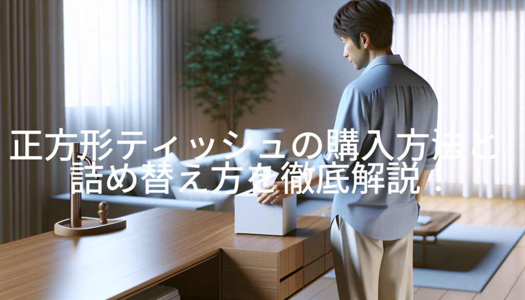 正方形ティッシュの購入方法と詰め替え方を徹底解説！