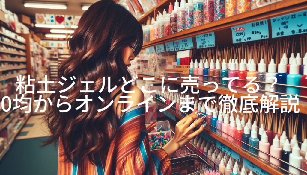粘土ジェルどこに売ってる？100均からオンラインまで徹底解説！