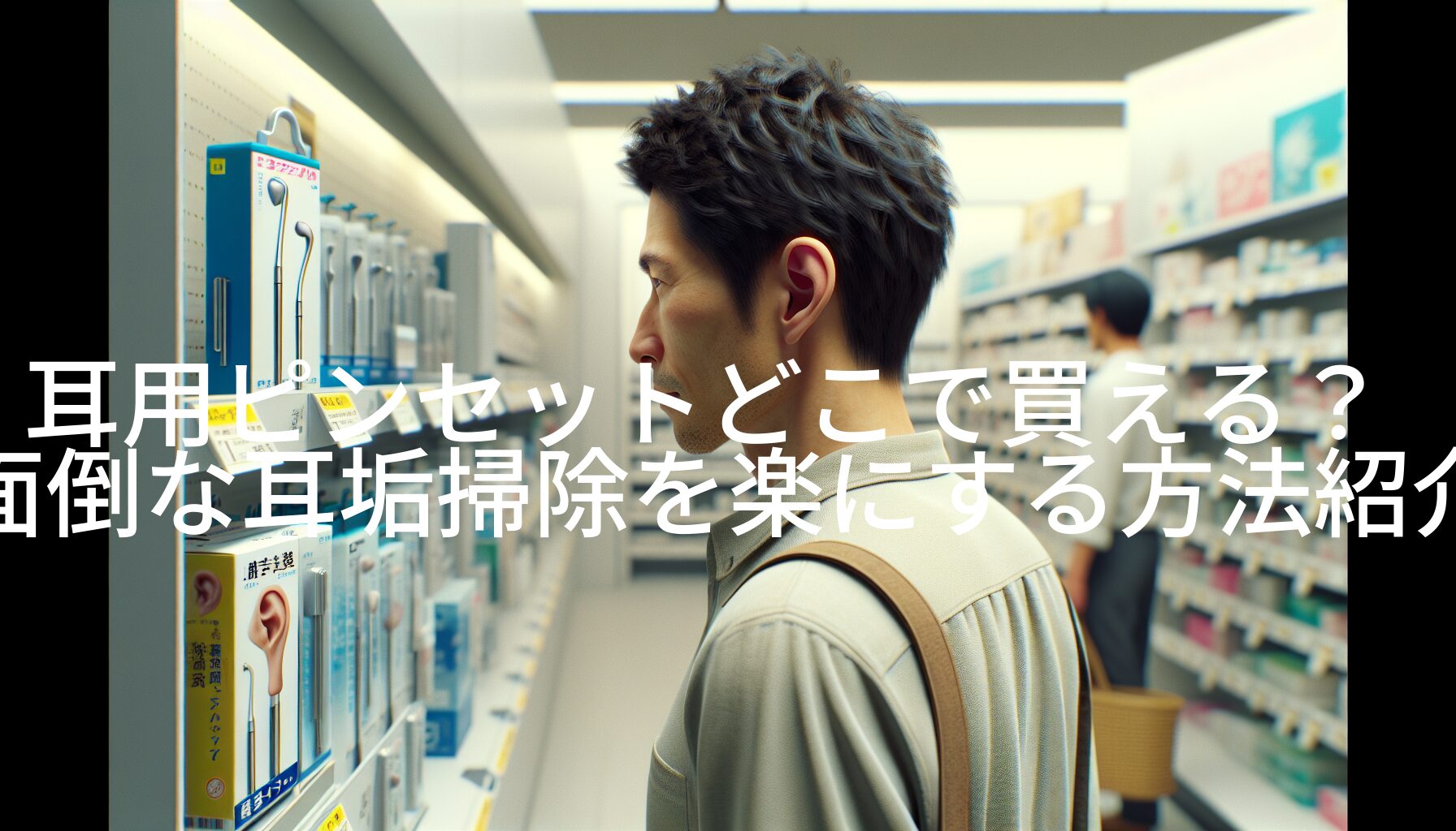 耳用ピンセットどこで買える？面倒な耳垢掃除を楽にする方法紹介