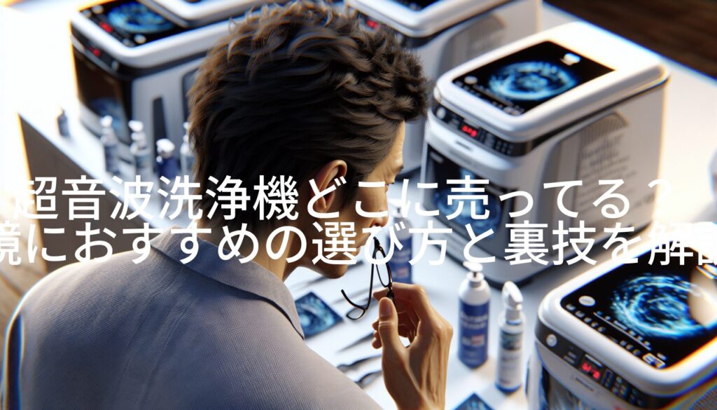超音波洗浄機どこに売ってる？眼鏡におすすめの選び方と裏技を解説！