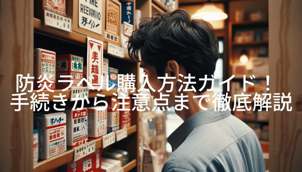 防炎ラベル購入方法ガイド！手続きから注意点まで徹底解説