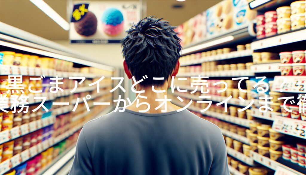 黒ごまアイスどこに売ってる？コンビニ・業務スーパーからオンラインまで徹底ガイド！