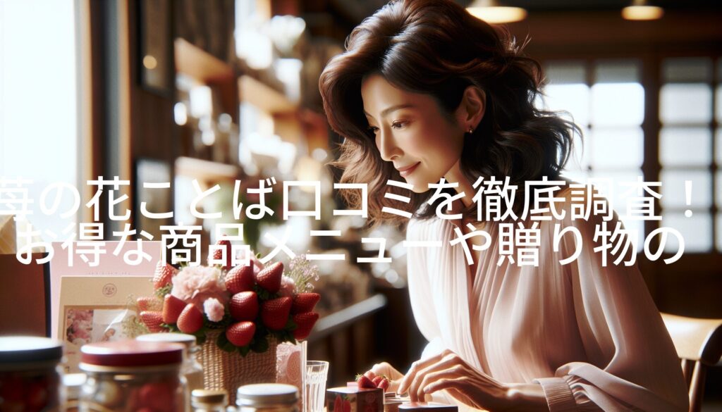 苺の花ことば口コミを徹底調査！お得な商品メニューや贈り物のポイント紹介