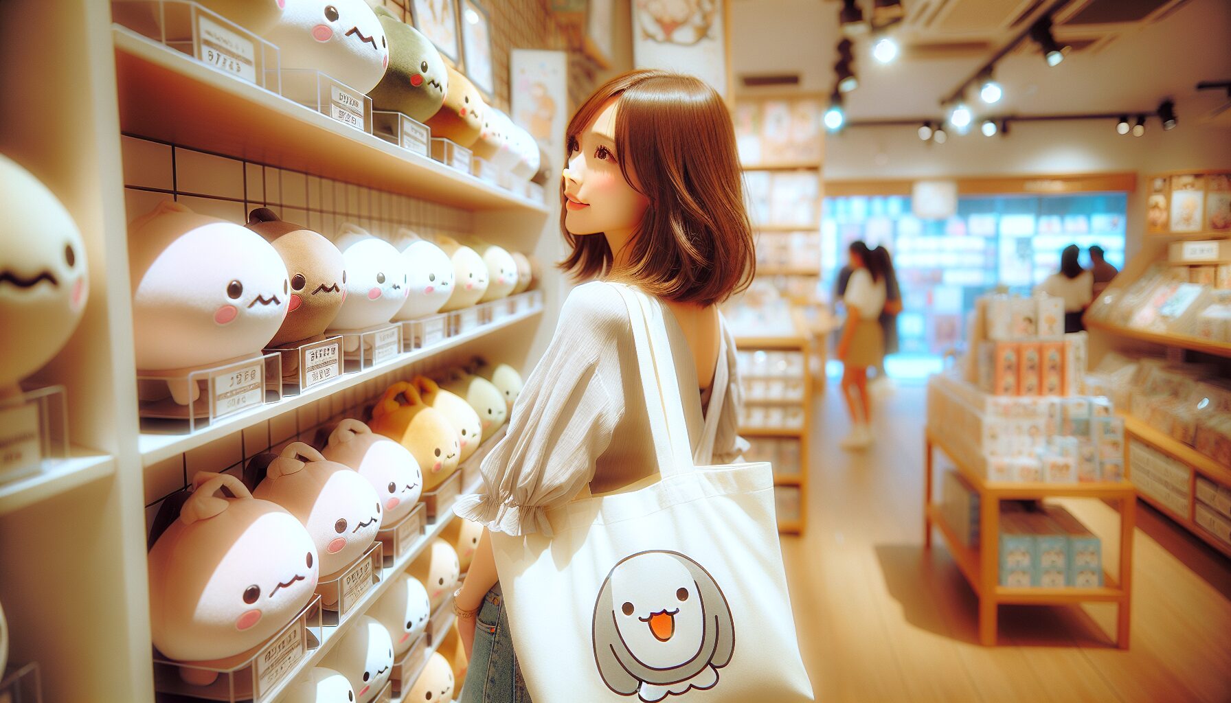 メインキーワード：mofusand新商品 どこで買える　見出し用キーワードリスト：mofusandもふもふマーケット、mofusandしまむらコラボ、モフサンドPARCO店舗、キデイランド限定、mofusandのびるトートバッグの挿絵3