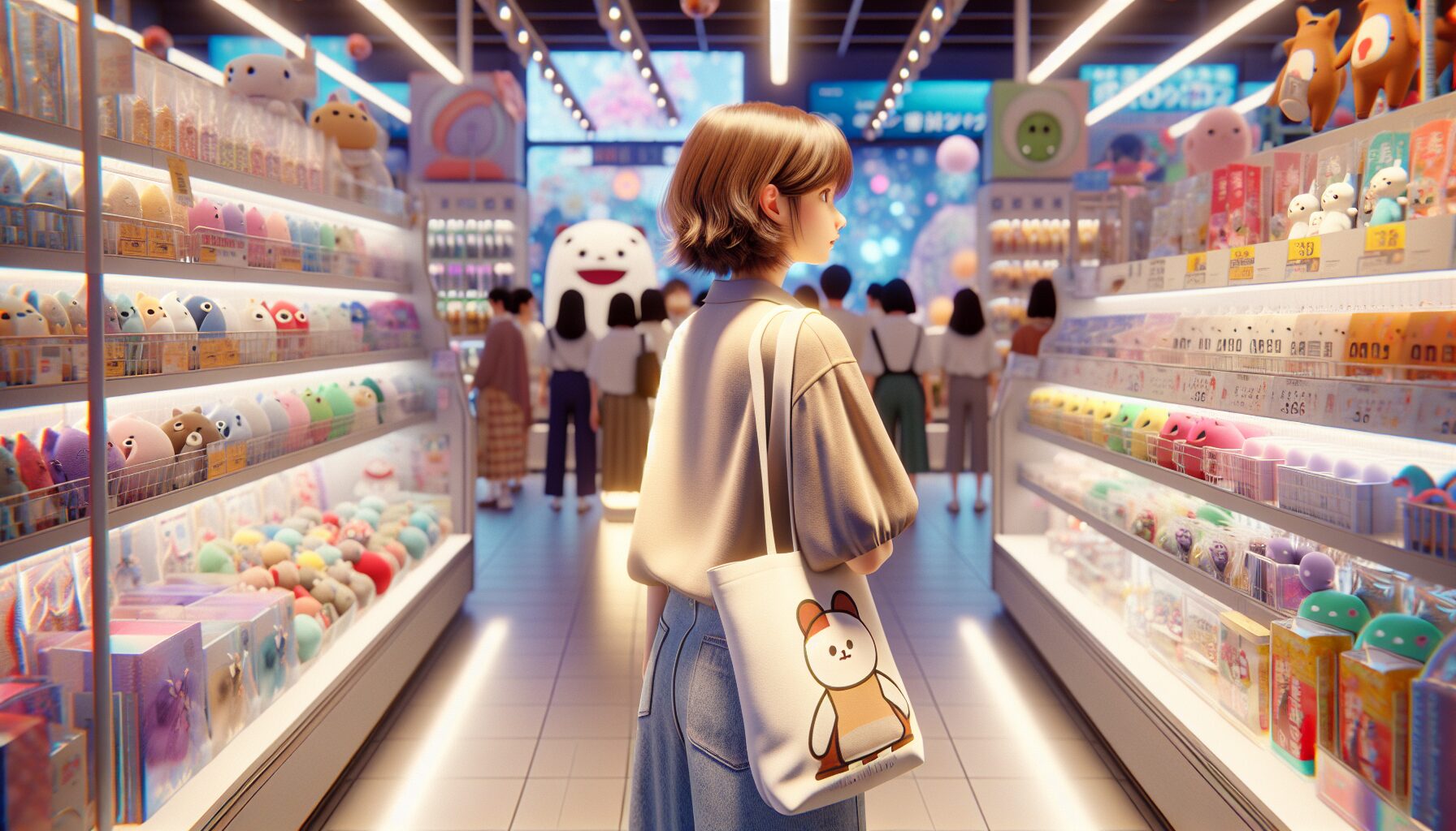 メインキーワード：mofusand新商品 どこで買える　見出し用キーワードリスト：mofusandもふもふマーケット、mofusandしまむらコラボ、モフサンドPARCO店舗、キデイランド限定、mofusandのびるトートバッグの挿絵5