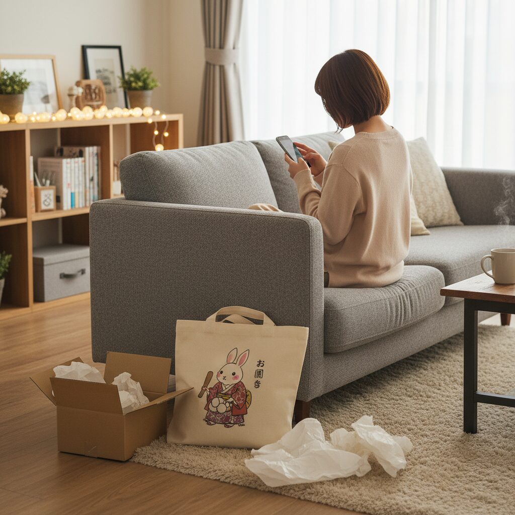 うさぎが餅をつくトートバッグ どこで買えるの挿絵2