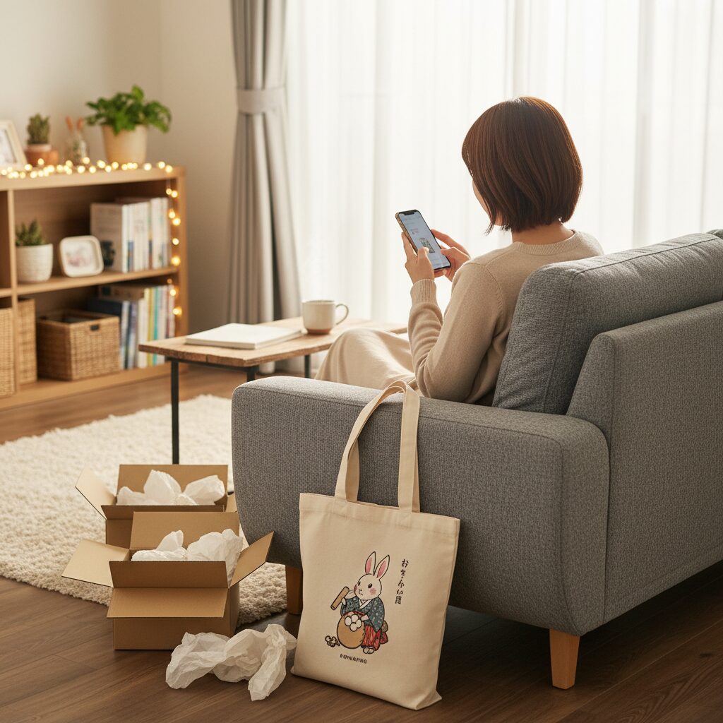 うさぎが餅をつくトートバッグ どこで買えるの挿絵6